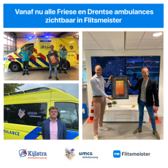 Flitsmeister waarschuwt voor naderende ambulances